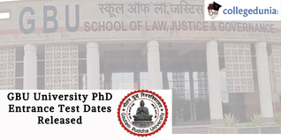 GBU University PhD Entrance Test Dates Released; Check Details Here